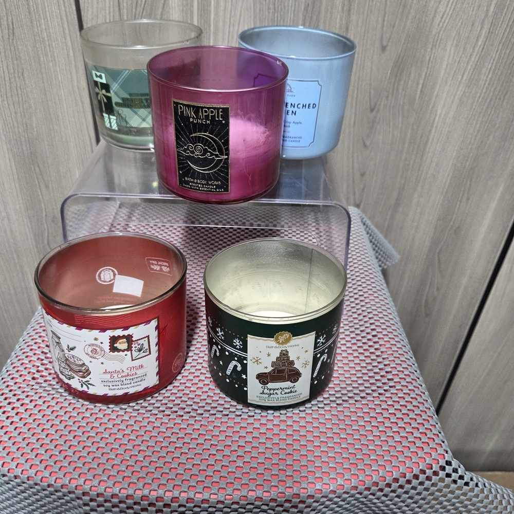Used Bath & Body Works Candle Jars No Lids